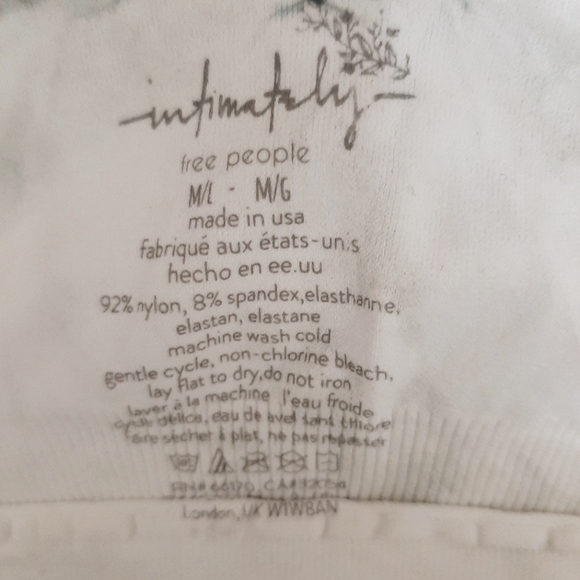 NWT Free People Intimately Clean Lines Dark Green Tie-Dye Bodysuit - Picture 8 of 8